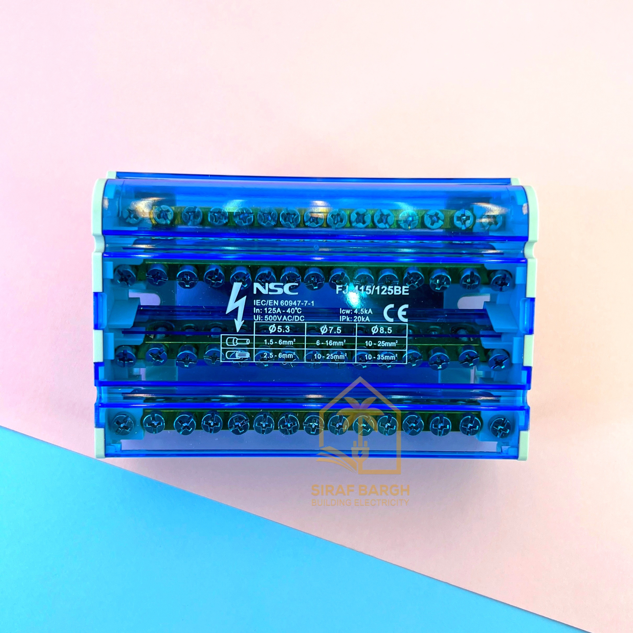 ترمینال توزیع چهار پل 125 آمپر NSC FJ415/125 BE - تصویر 4